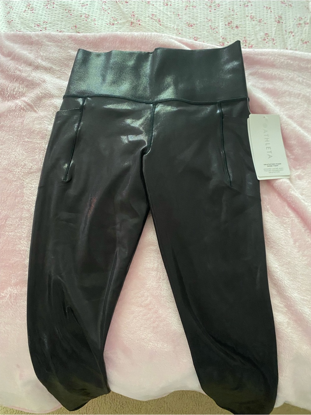Athleta Salutation Stash Shine Tight Leggings